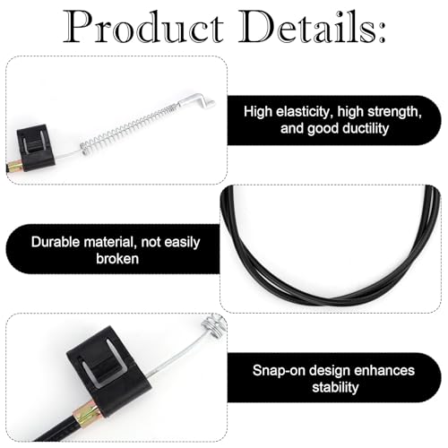 Fukaisu Universal Sofa Recliner Replacement Cable - 38.2in Pull Handle Hook