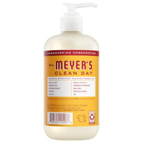 Mrs. Meyer's Clean Day Liquid Hand Soap, Clementine Scent, 12.5 Fl Oz