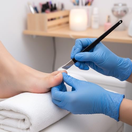 JJUNW 6-Piece Professional Pedicure Knife Set & Foot Callus Remover with Storage Box