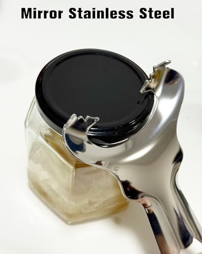 Stainless Steel Mason Jar Opener - Easy Twist Tool for Canning