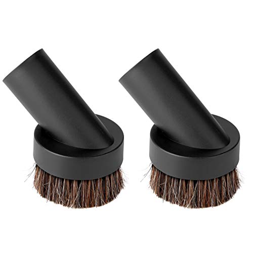 Lamoutor 2Pcs Soft Bristle Round Vacuum Brush Attachment