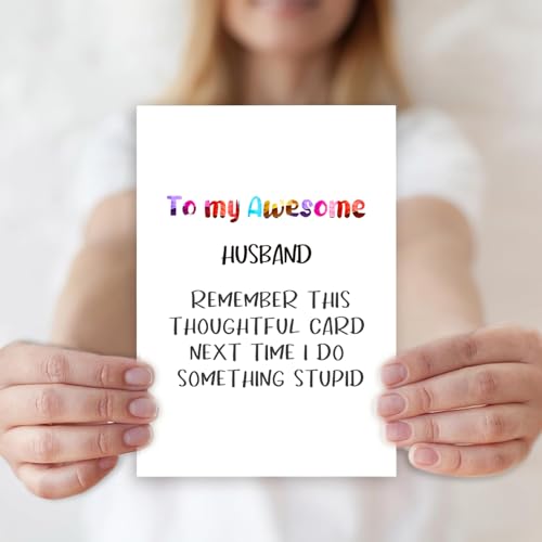 Funny Husband Birthday Card - Hilarious Anniversary & Father's Day Card