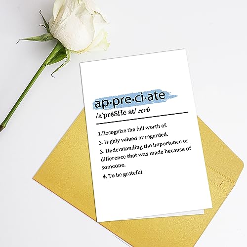 Funny Appreciation Card for Boss & Colleagues - 8x5.3 inches