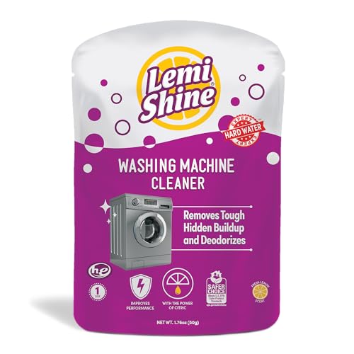 Lemi Shine Natural Washing Machine Cleaner & Deodorizer 1.8 Oz Pack of 1
