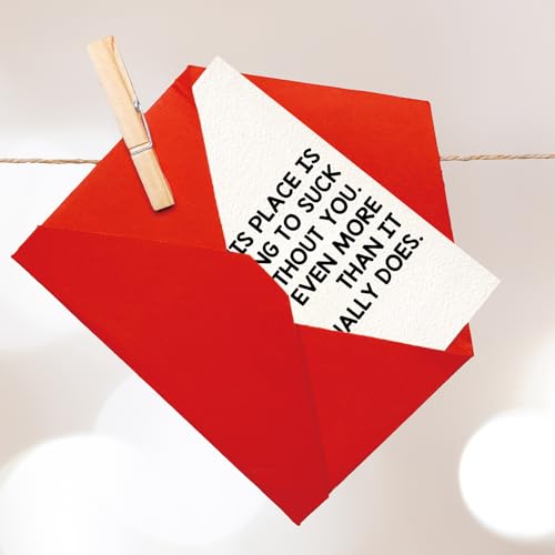 OJsensai Funny Coworker Leaving Card Gift OJ 879 - 8x5.3in