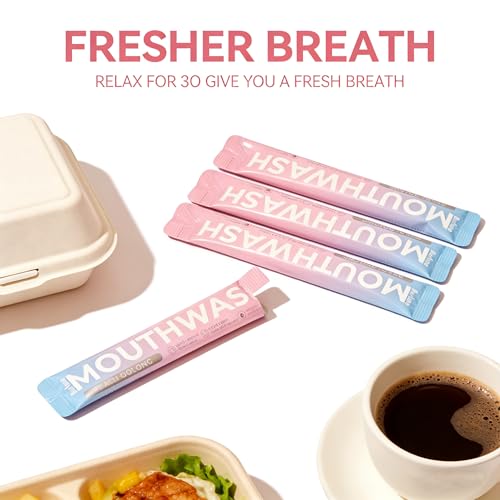 Sunshot Peach Oolong Alcohol-Free Travel Mouthwash Packets 20ct
