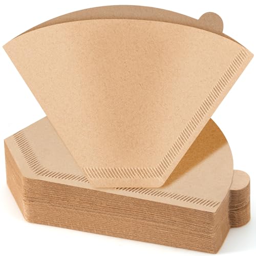 100 Count Unbleached Cone Coffee Filters #4 for 8-12 Cup Drip & Pour Over Coffee