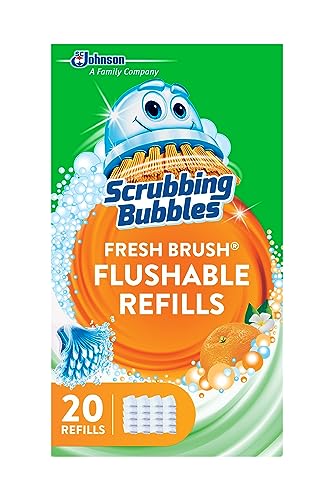 Scrubbing Bubbles Flushable Toilet Wand Refill Pads - 20 Count, Citrus Scent