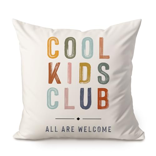 18x18 Plush Kids Room Decor Pillow Cover - Boho Pattern