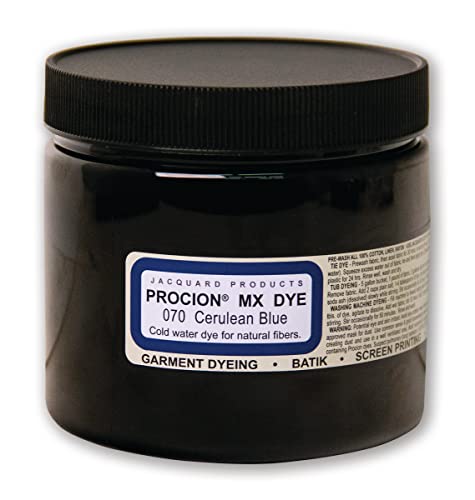 Procion MX Dye Cerulean Blue 8oz - Vibrant Cold Water Fabric Dye