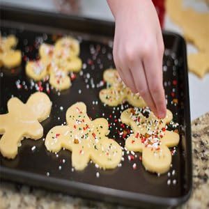 SS&CC Nonstick Baking Sheets Set of 2 - Perfect 8 Inch Cookie Trays for Toaster Ovens | Ideal for 1-2 Person Households