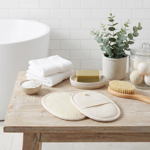 Natural Loofah Body Exfoliating Sponge Scrubber 4 Pack