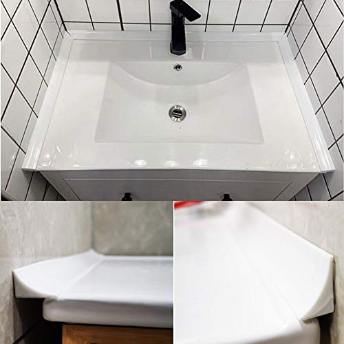 39 Inch Black Silicone Water Guard for Kitchen Sink - Splash & Leak Barrier