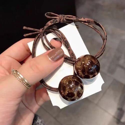 8 PCS Pearl Ponytail Holders Elastic Hair Ties for Women