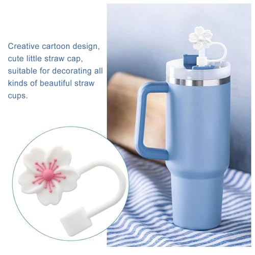 Silicone Straw Covers for Stanley Cup - 3pcs Dust-Proof Lids