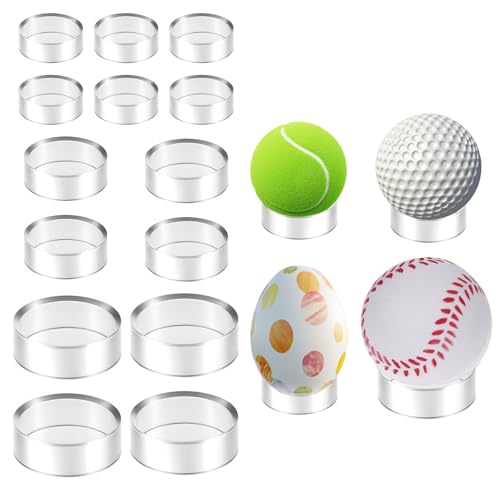 18 PCS Clear Acrylic Sphere Display Stand Set - 3 Sizes for Collectibles
