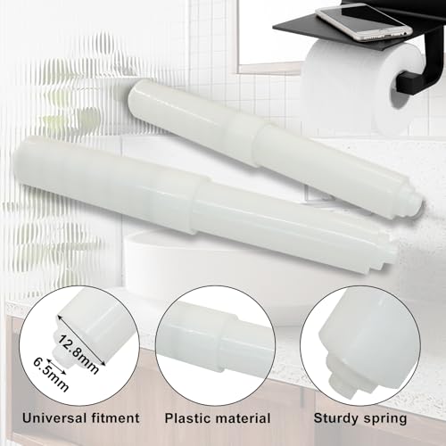 Moicstiy 2 Pack Toilet Paper Holder Spring Rod Replacement - Fits Standard Sizes