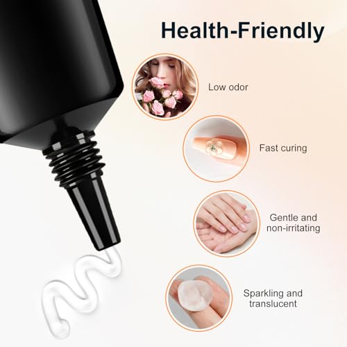JODSONE Clear 3D Nail Sculpting Gel - 15g No Wipe Texture Molding Gel