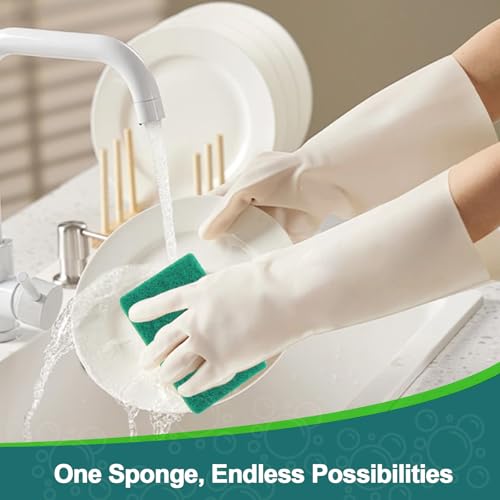 12 Pack Non-Scratch Kitchen Cleaning Sponges for Dishes