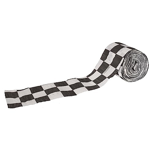 Beistle Checkered Crepe Streamer Roll - 2.5 in x 30 ft for Parties