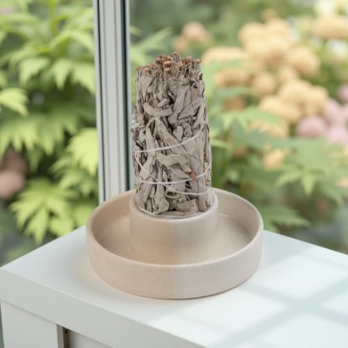 White Sage Holder and Incense Burner Bundle - Dorephine Sage & Palo Santo Container