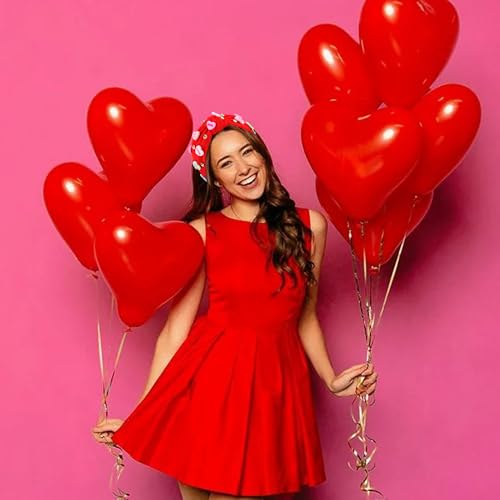 VELSCRUN Valentine Day Pearl Knotted Headband Wide Top Knot Hair Band