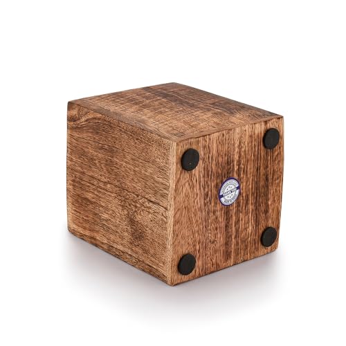 Samhita Mango Wood Utensil Holder for Countertop - 5"x5"x6"
