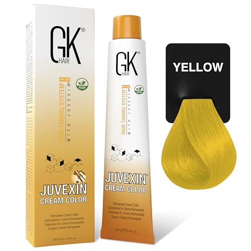 GK HAIR Professional Permanent Hair Color Cream 3.4 Fl Oz Keratin Infused