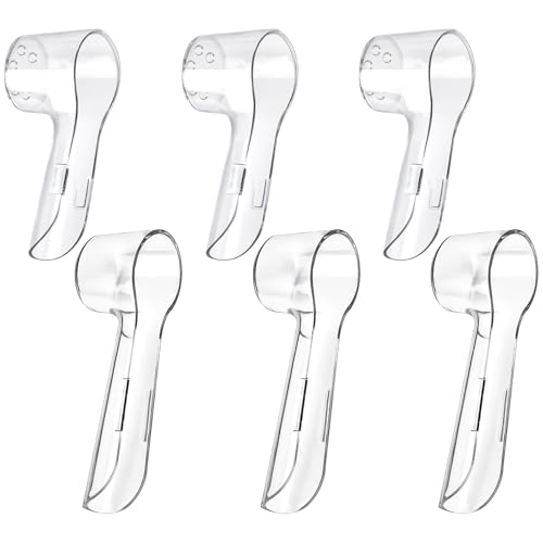Fowecelt 6 Pack Toothbrush Cover Caps for Oral B Electric Heads