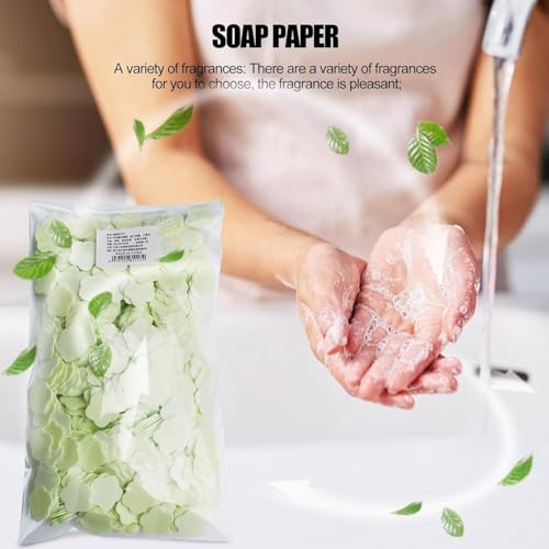 YuanHolumid 1000 Sheets Disposable Paper Soap - Portable Travel Hand Wash