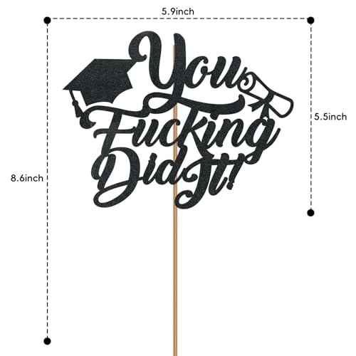 You Did It Graduation Cake Topper 2026 – Funny Decoration