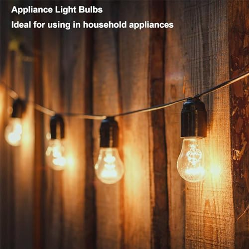 High Temperature 40W Oven Light Bulb E26 Base - 4-Pack