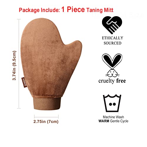 Sanfery Self Tanner Mitt Applicator - Velvet Soft Streak-Free Tanning Glove