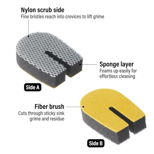 Non-Scratch Strainer Sponge for Cleaning Mesh Screens - 2-Pack