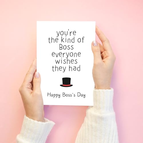 Funny Boss's Day Card for Him/Her - Heartfelt Appreciation Gift