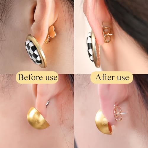 Wullina Hypoallergenic Silicone Earring Backs - 100PCS Clear Replacement for Studs