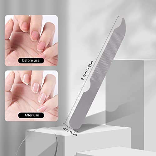 Stainless Steel Metal Nail File Double Sided Manicure Pedicure Tool