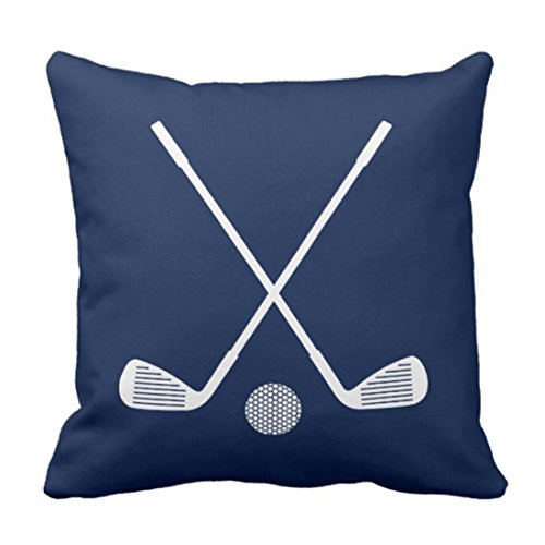 Emvency Navy Blue 18x18 Inch Body Pillow Cover with Zipper