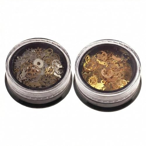 Steampunk Gears Nail Art Decorations 200-300PCS Alloy Metal Nail Charms