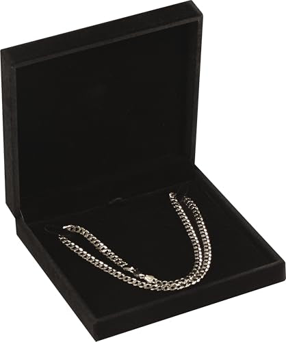 LAODA Black Velvet Necklace Gift Box for Chokers & Pearls