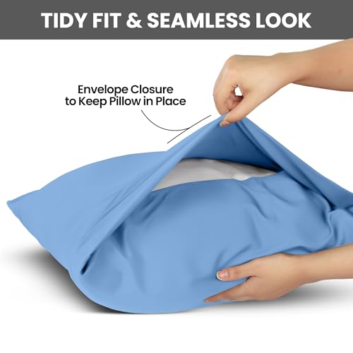 King Pillow Cases Set of 4 - Ultra Soft Dutch Blue Covers