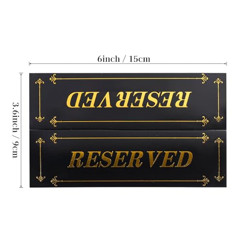 Reserved Table Signs - Elegant Cardstock for Weddings & Events