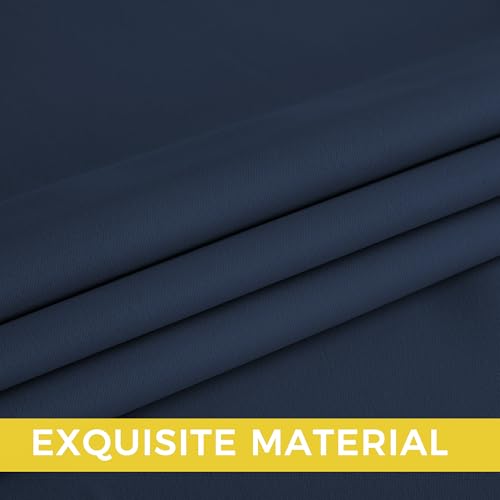 NICETOWN Navy Blue Thermal Blackout Curtains 95" - 2 Panels