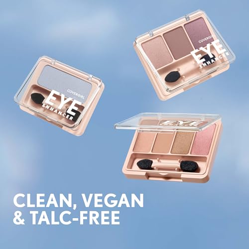 COVERGIRL Eye Enhancer Eyeshadow Trio - Sweet Plum, Talc-Free & Vegan