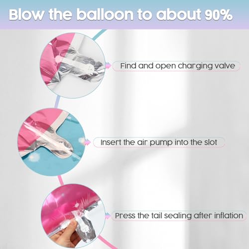 Number 4 Starry Sky Foil Birthday Balloon 40 Inch Party Decoration