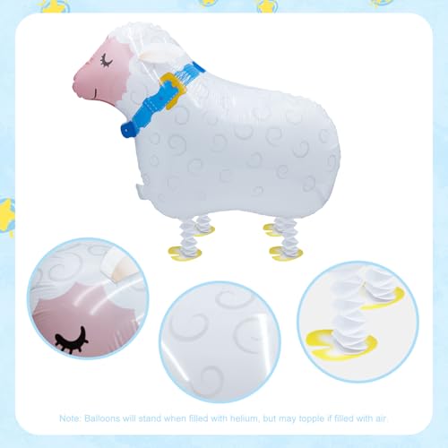 8-Pack Farm Animal Balloons | Reusable Foil Party Decorations