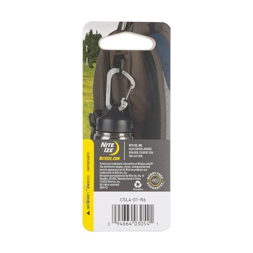 Nite Ize SlideLock Stainless Steel Carabiner - Durable Locking Keychain