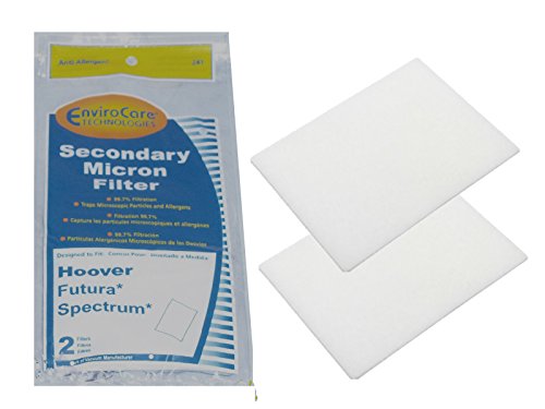 EnviroCare Secondary Filter Set for Hoover Futura Spectrum Canister Vacuums