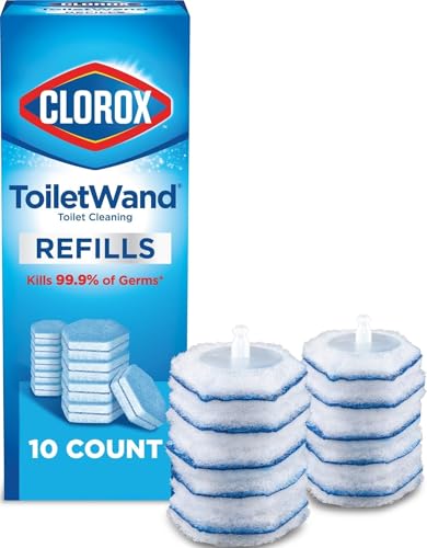 Clorox ToiletWand Cleaner Refills 10 Count - No-Touch Cleaning