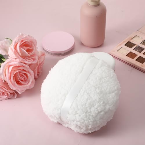 6 Inch Extra Large Body Powder Puff Fluffy Soft Makeup Sponge White